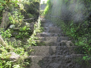 Steps leading to the main bastion of the fort